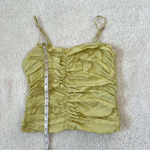 Dynamite “Ruched Poplin Cami” Cropped  Top - Picture 4 of 9